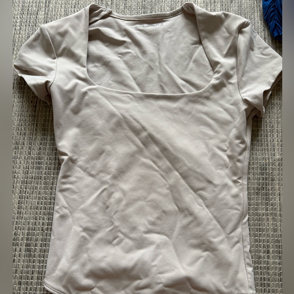 Abercrombie and Fitch 2 bodysuits tan and black